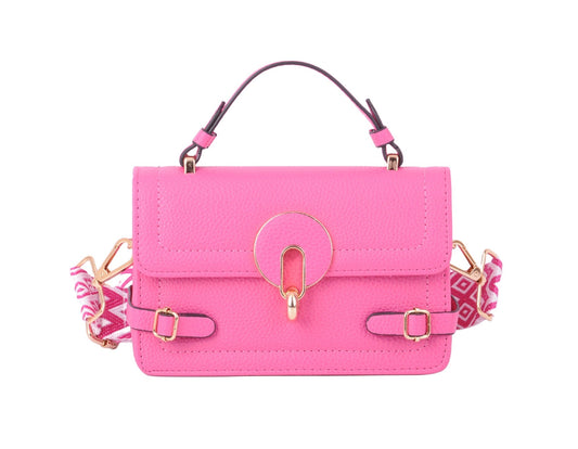 Top Handle Style on Matching Patterned Web Strap