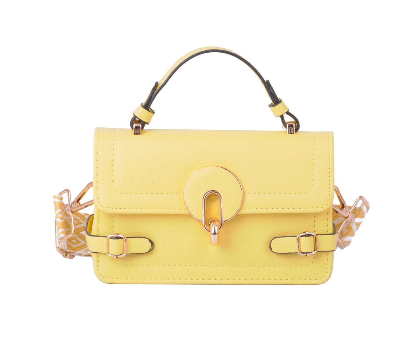 Top Handle Style on Matching Patterned Web Strap