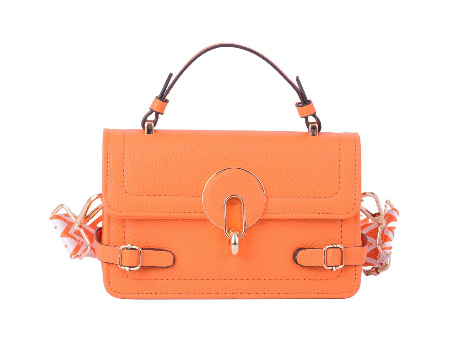 Top Handle Style on Matching Patterned Web Strap
