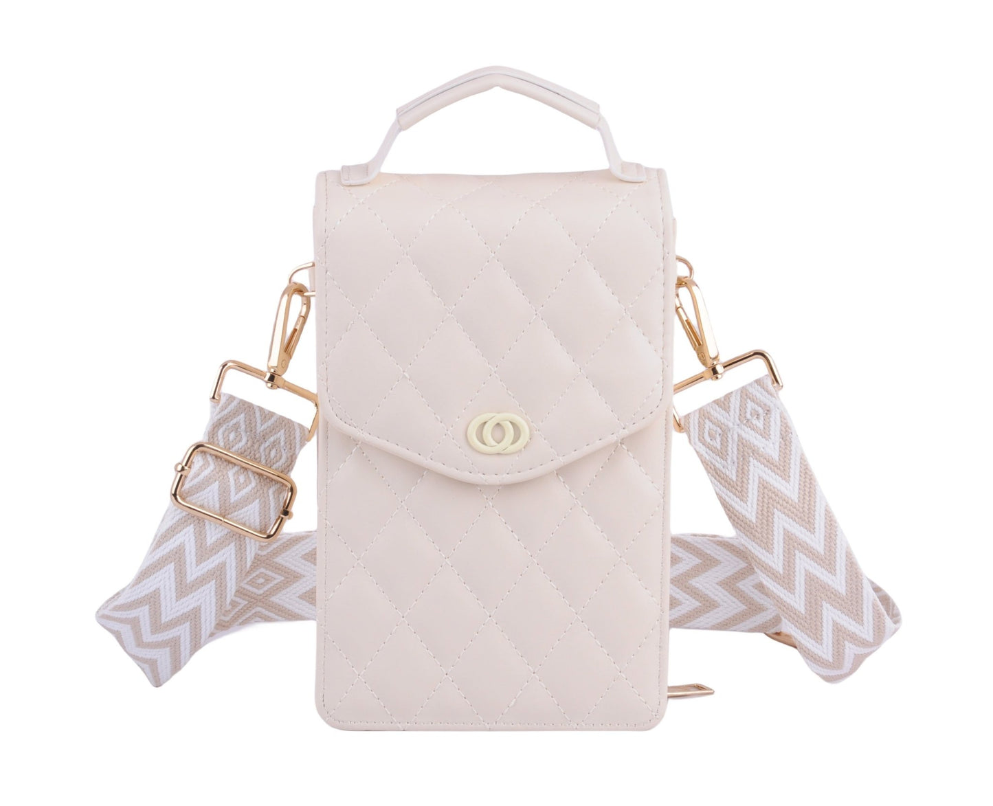 Quilted North South Style on Crossbody Web Strap