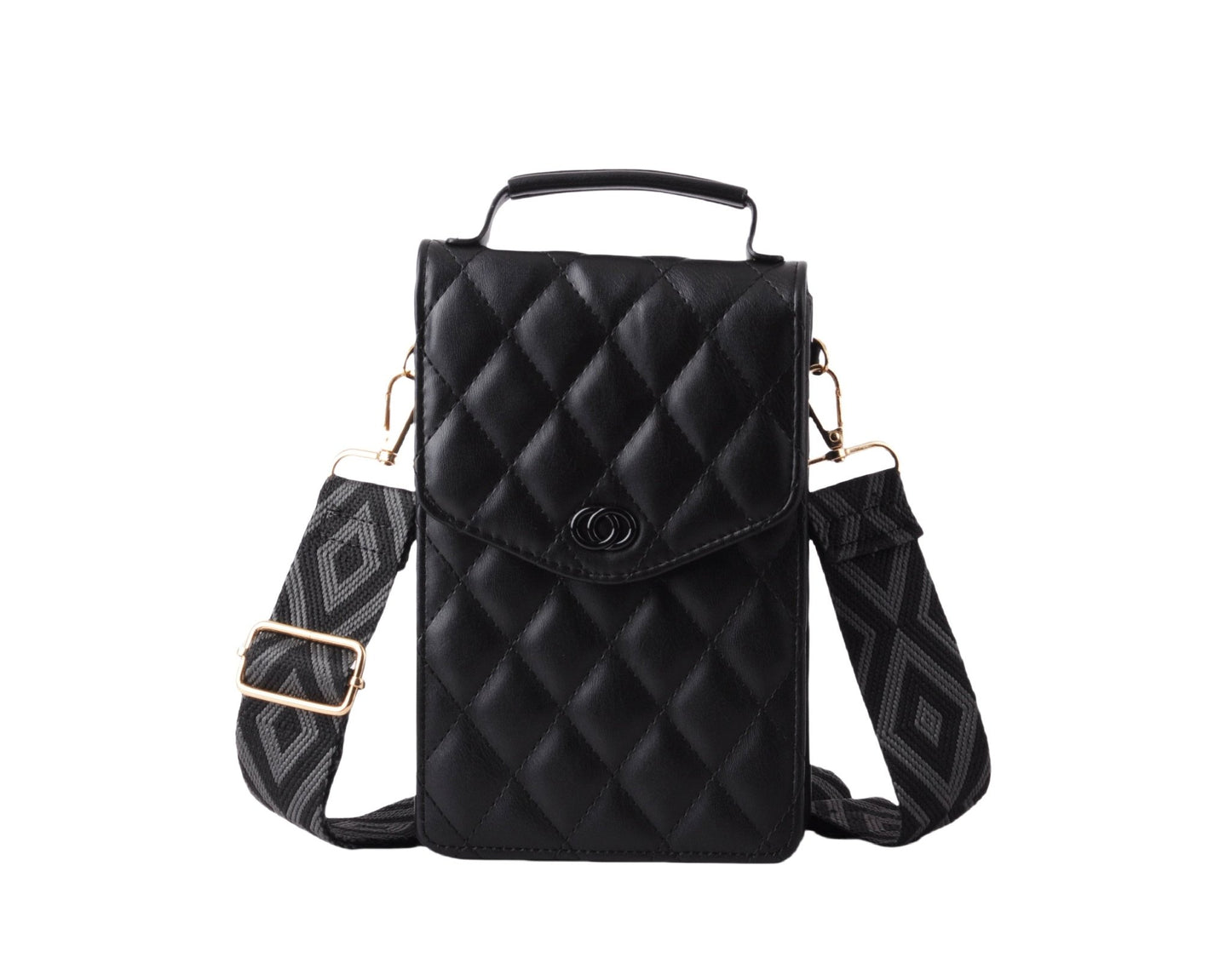 Quilted North South Style on Crossbody Web Strap