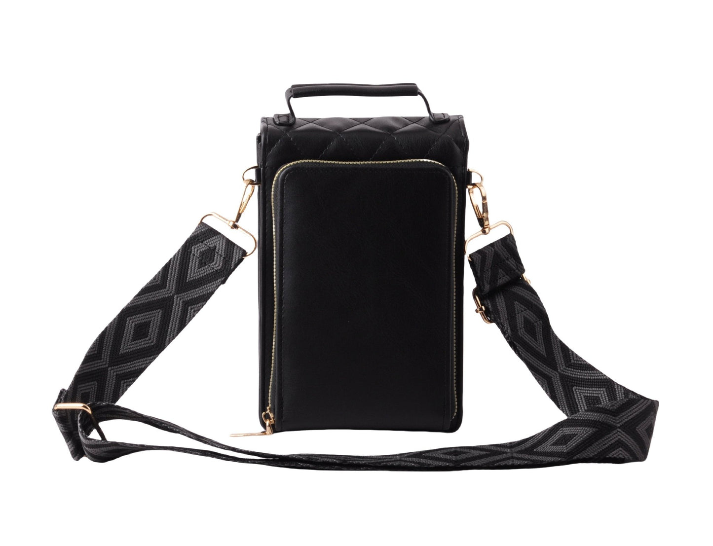 Quilted North South Style on Crossbody Web Strap
