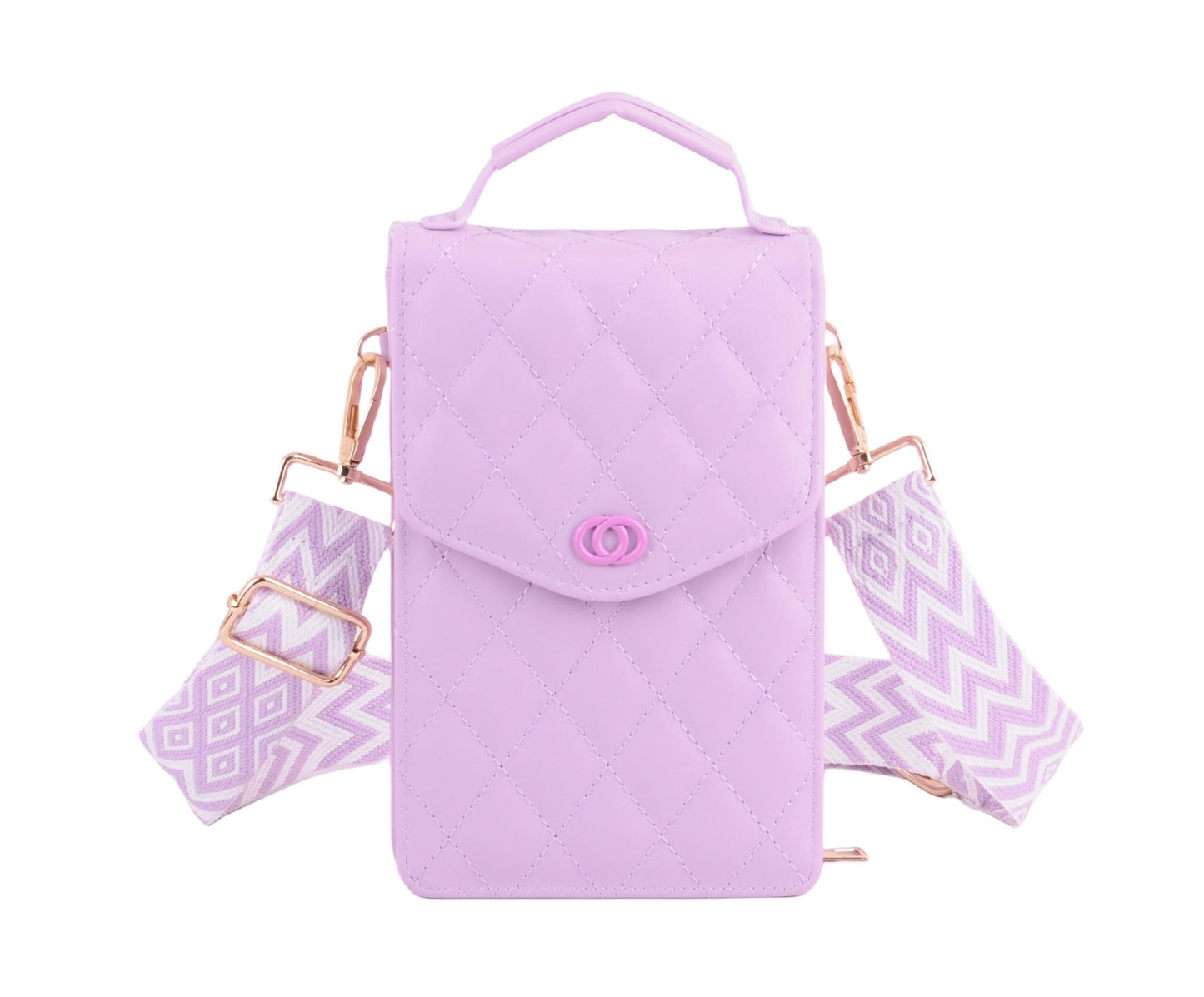 Quilted North South Style on Crossbody Web Strap