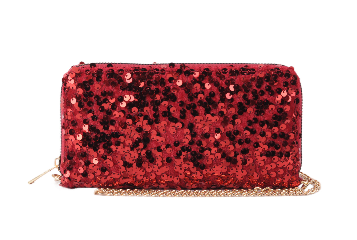 1650-WINE 1650 - Sequin Wallet - Wholesale Handbag - Most Wanted USA