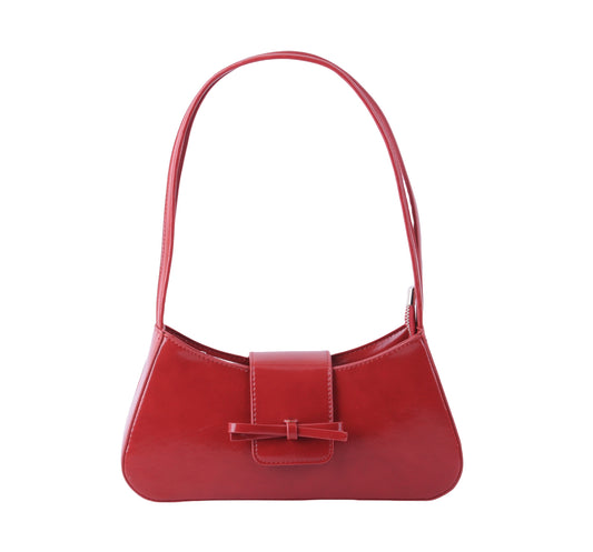 1693-RED 1693 - Baguette Bag with Mini Bows - Wholesale Handbag - Most Wanted USA