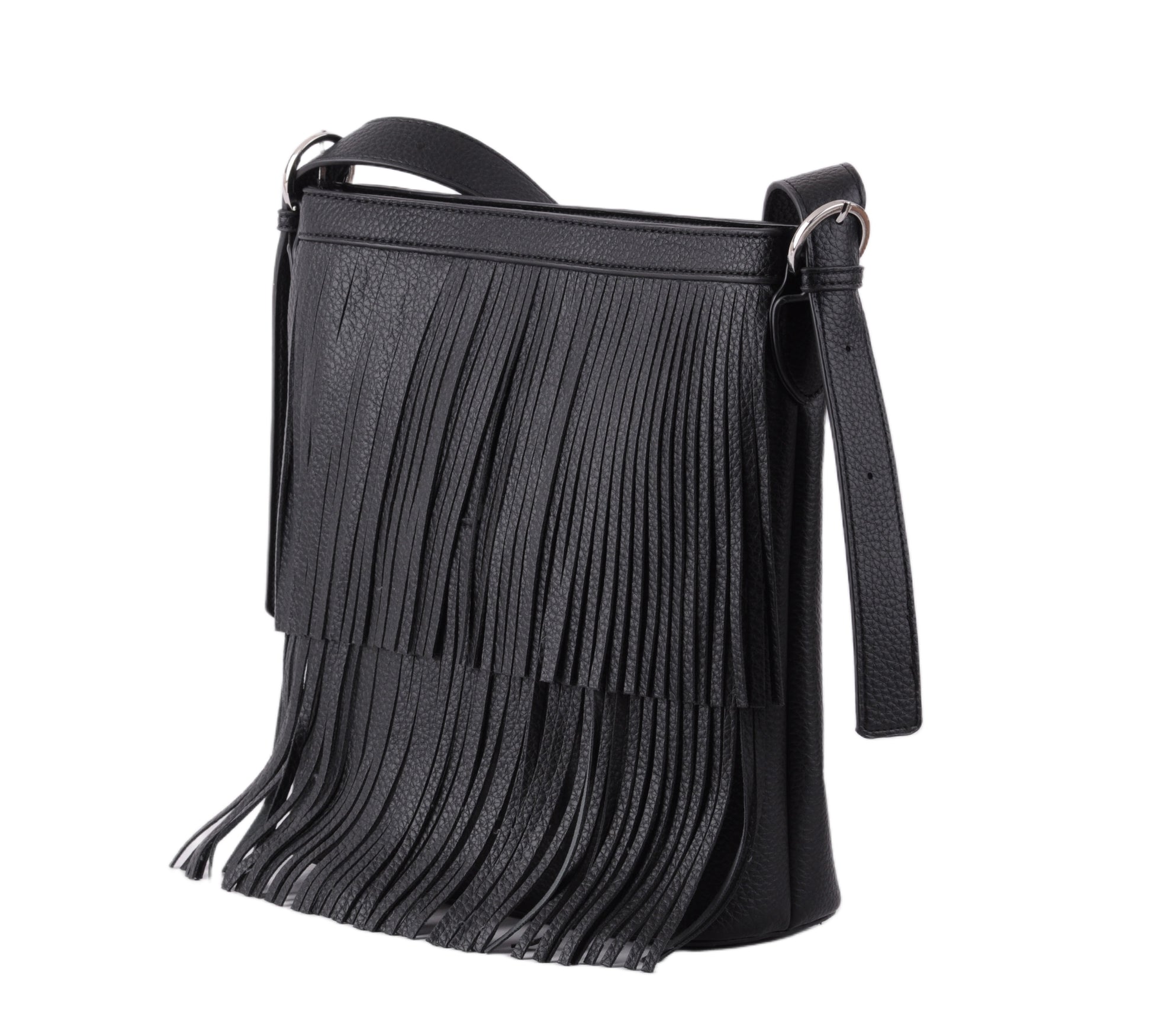 1697 - Shoulder Bag with Western Fringe - Wholesale Handbag - Most Wanted USA