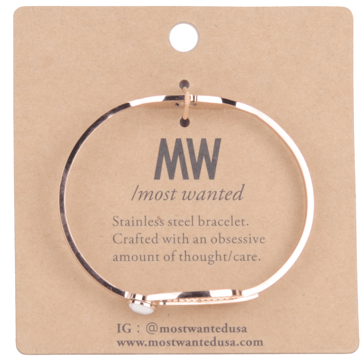 2118 - Leaf and Marble Circle Bracelet - Wholesale Bracelet - Most Wanted USA