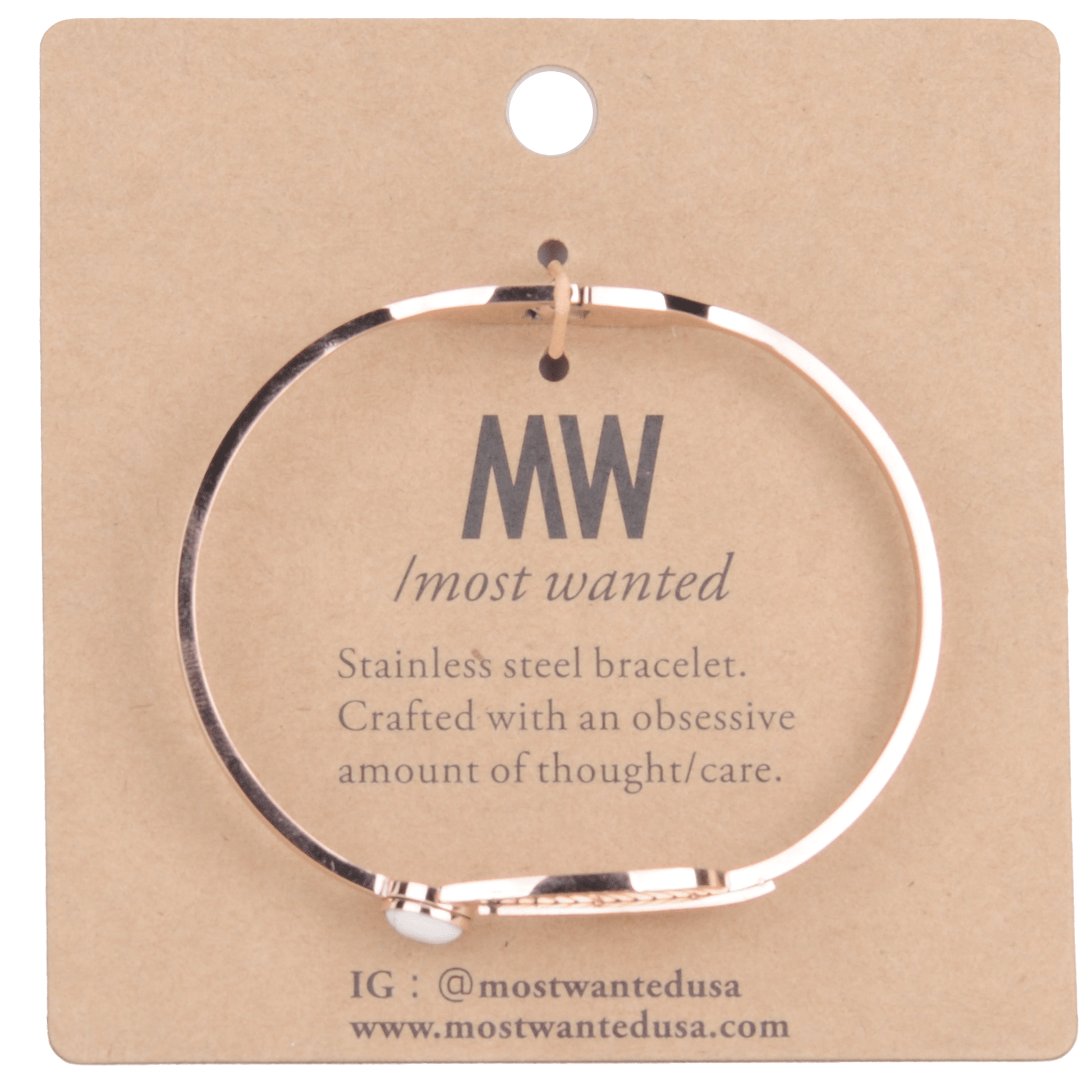 2118 - Leaf and Marble Circle Bracelet - Wholesale Bracelet - Most Wanted USA