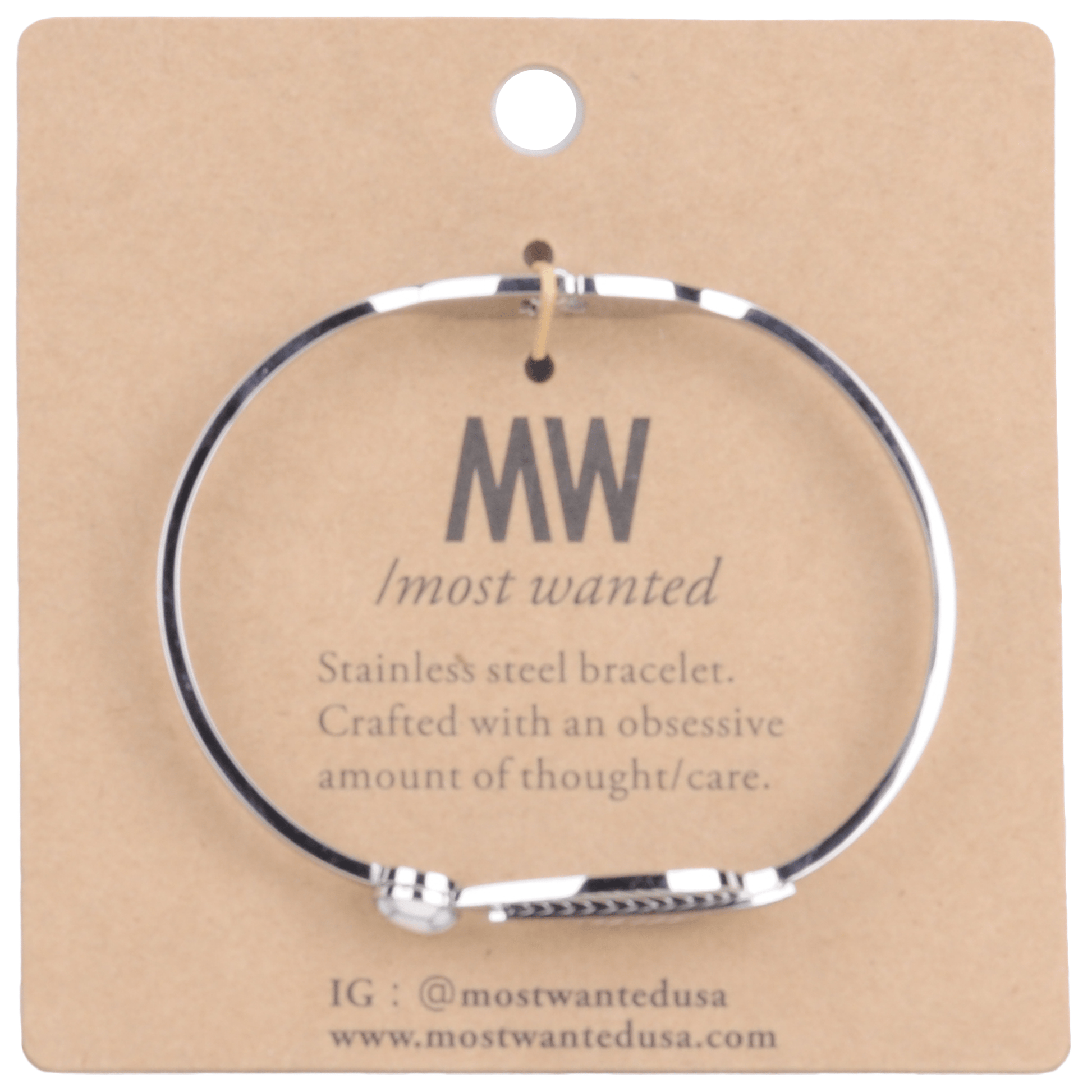 2118 - Leaf and Marble Circle Bracelet - Wholesale Bracelet - Most Wanted USA