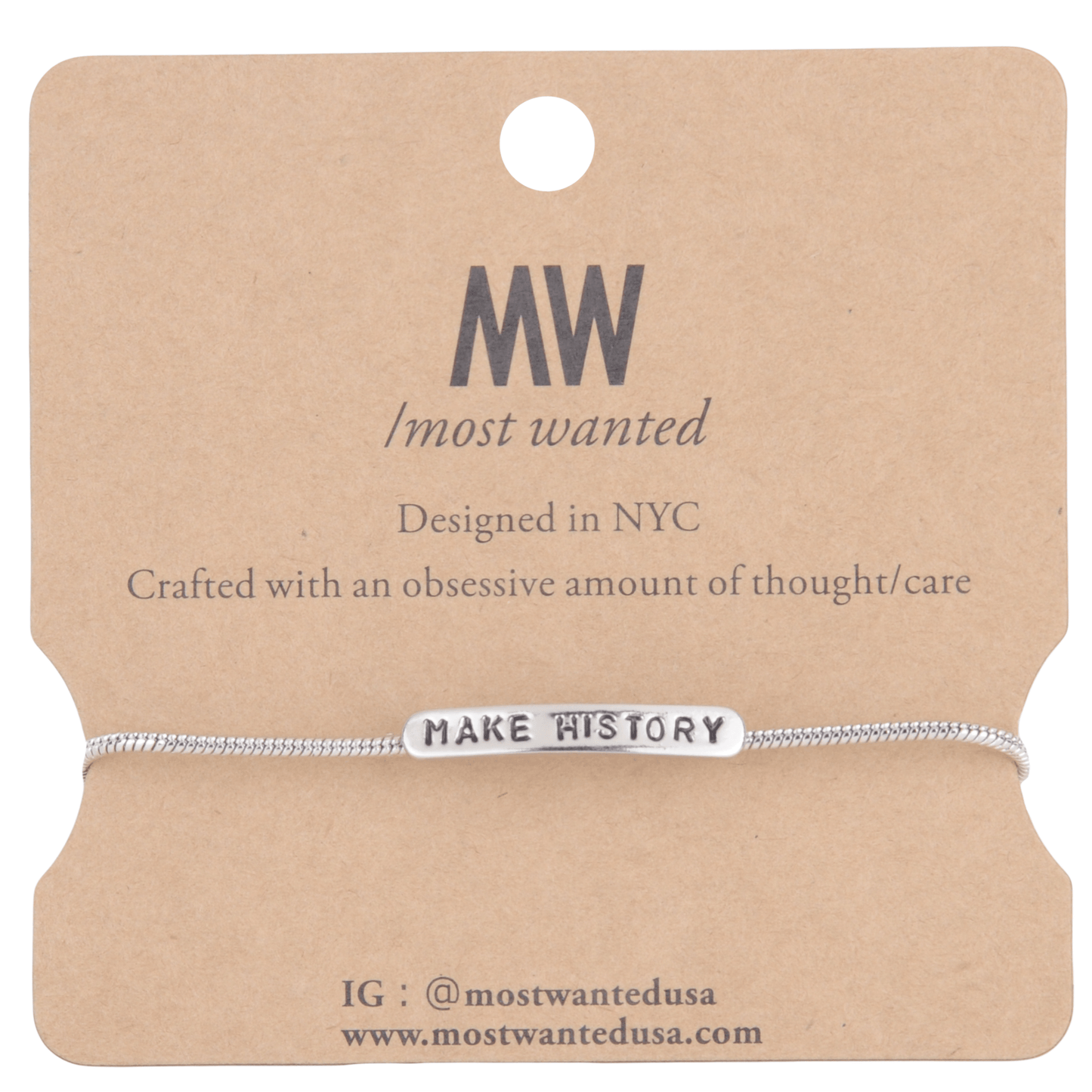 2122 - Make History Bracelet - Wholesale Bracelet - Most Wanted USA