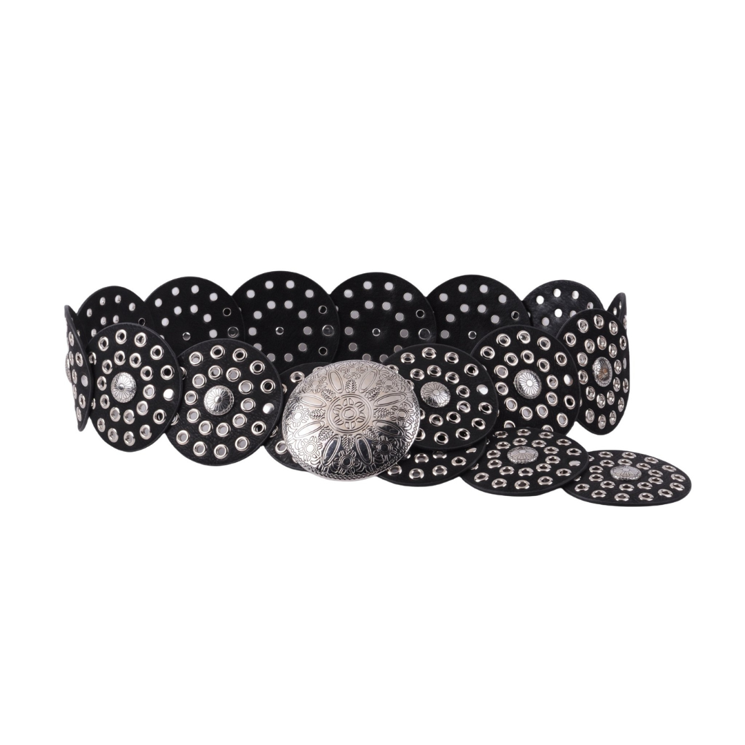 Wide Western Circle Belt with Grommets
