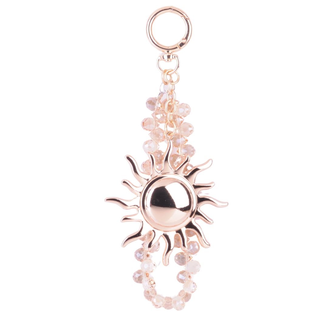 4082 - Gold Sun Hang-Off with Rhinestone Charm