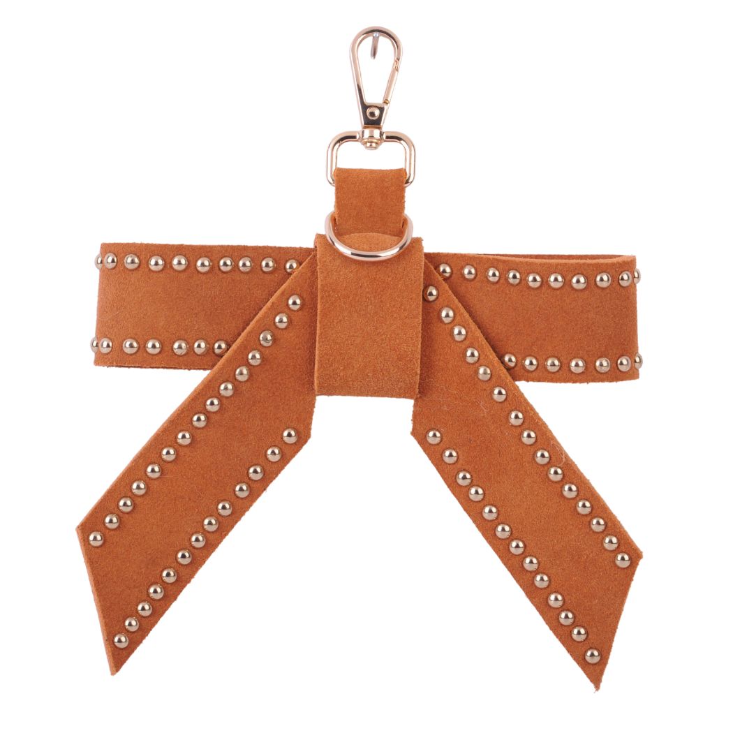Studded Suede Bow Hang-Off - Ships September 29th