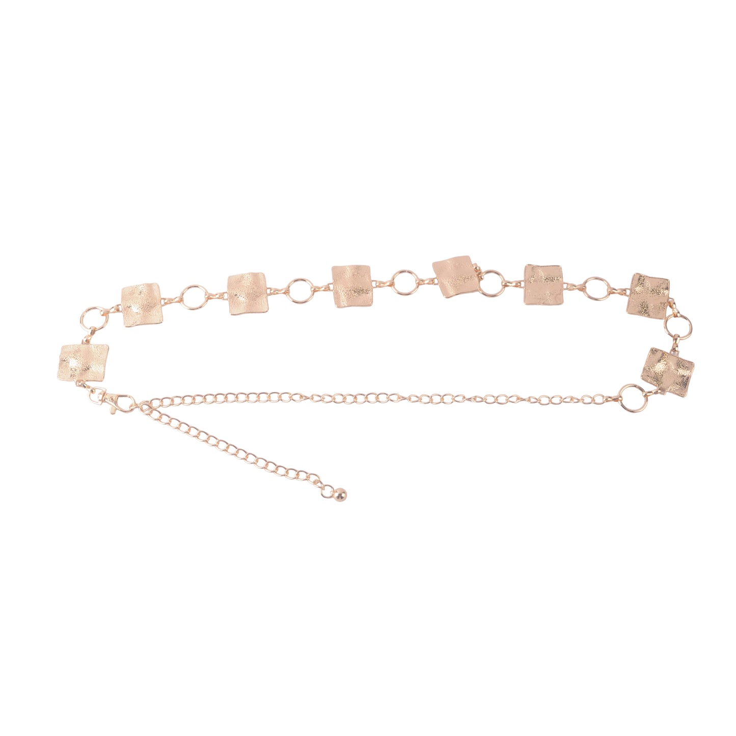 Natural Gold Square Chain Belt - Ships October 27th