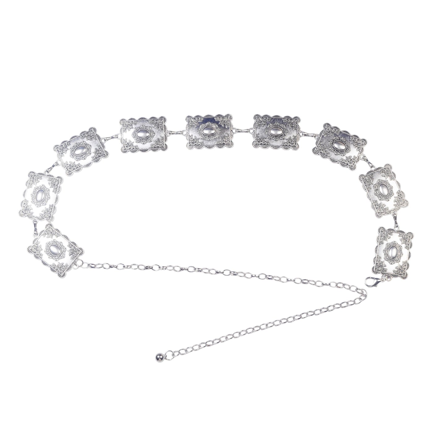 Ornate Rectangular Chain Belt - Ships September 29th