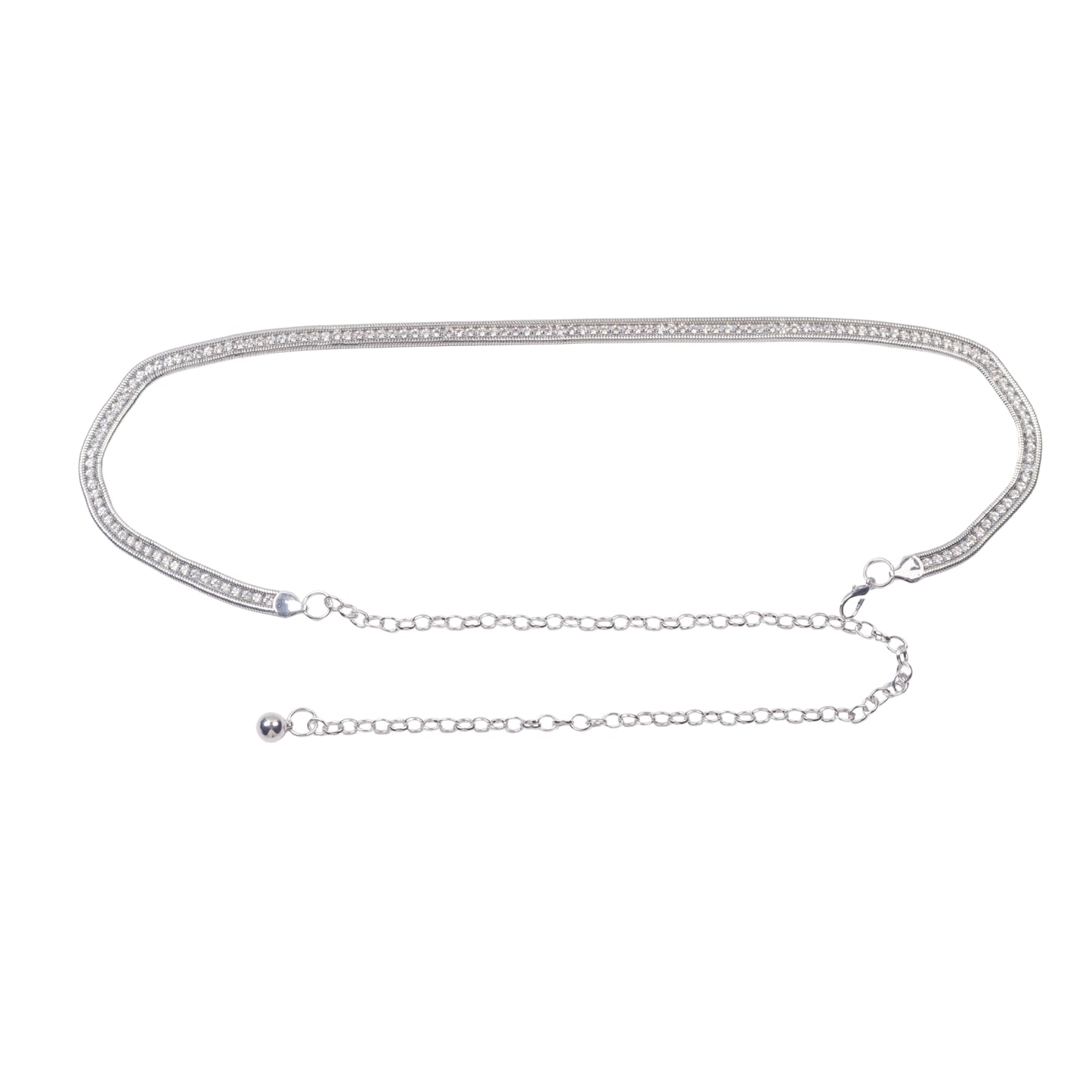 Singular Rhinestone Rope Chain Belt - Ships September 29th