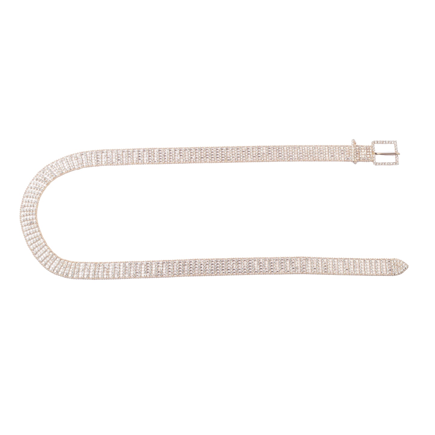 Crystal Embellished Mesh Belt