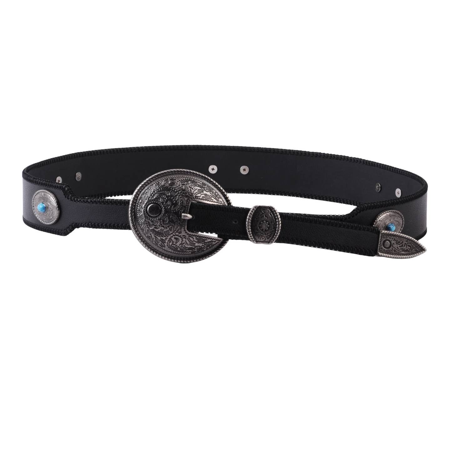 Western Belt with Concho Buckle - Ships October 27th