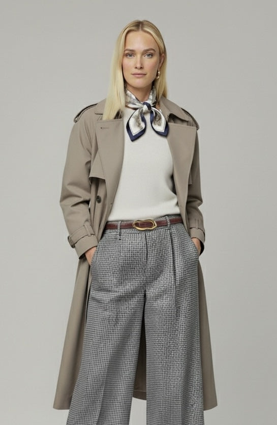 Skinny Croco Belt with Thin Asymmetrical Buckle