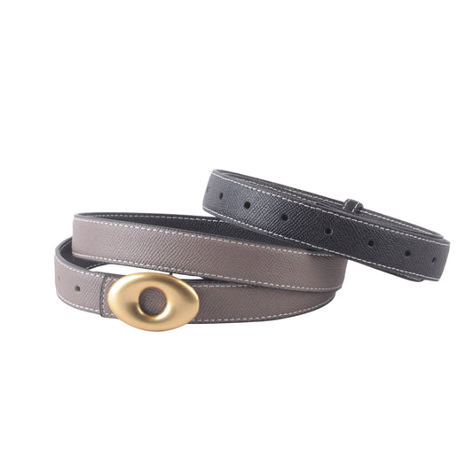 Reversible Belt with Oval Buckle