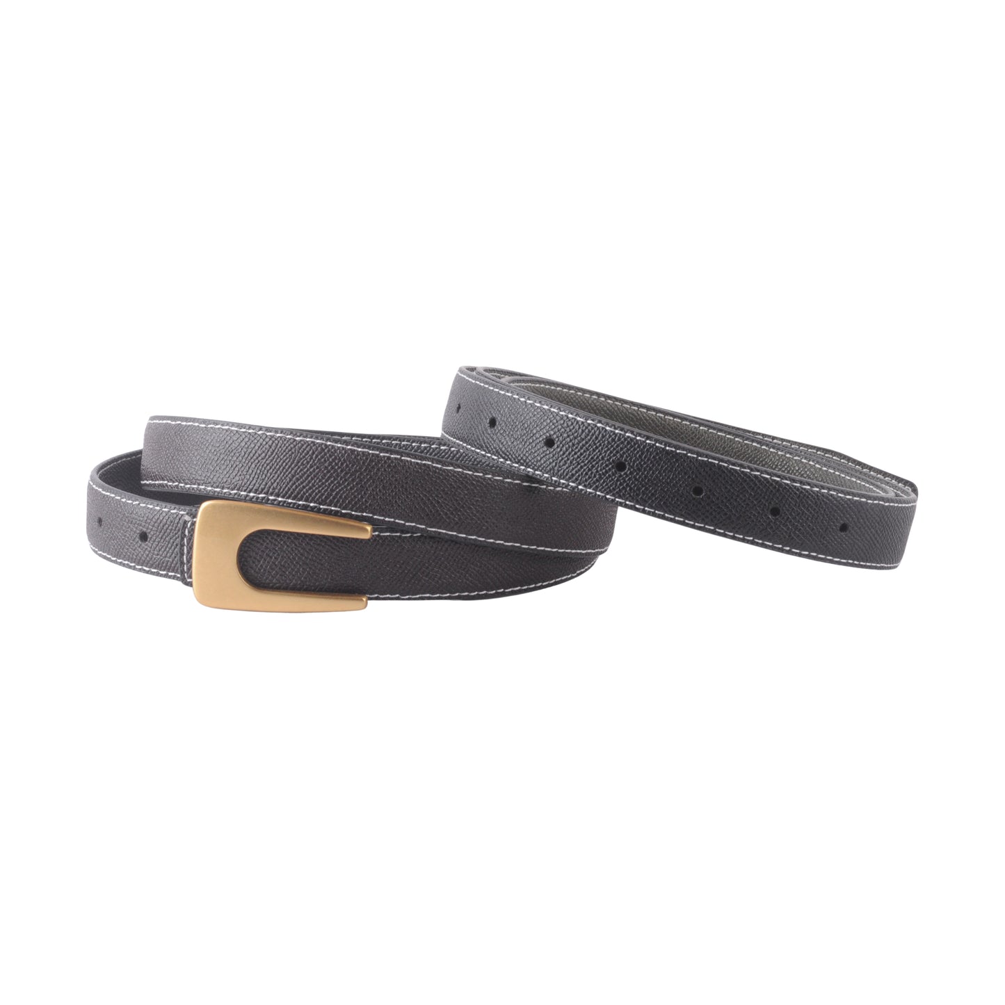 Reversible Belt with Angular Asymmetrical Buckle - Ships September 29th