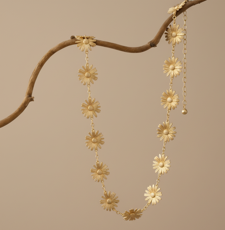 Gold Daisy Chain Belt