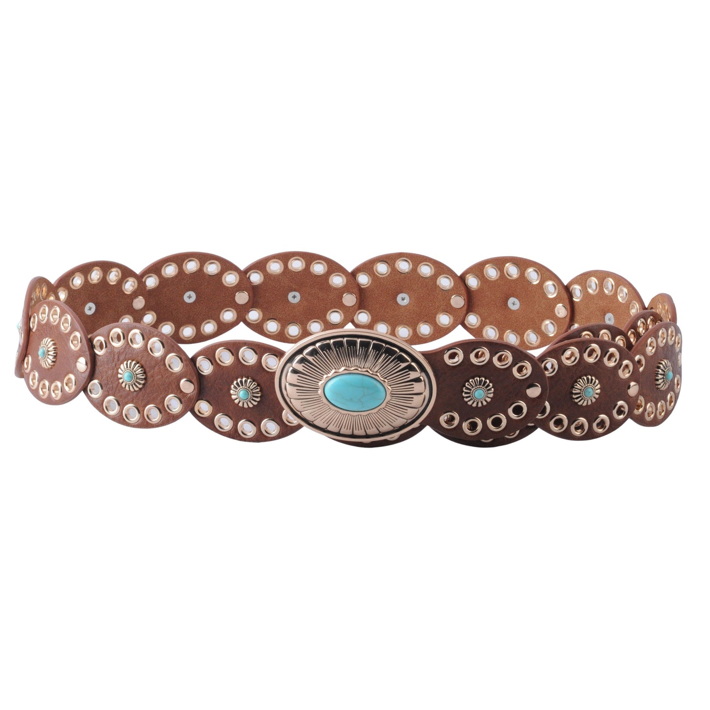 Oval Floral Disc Belt