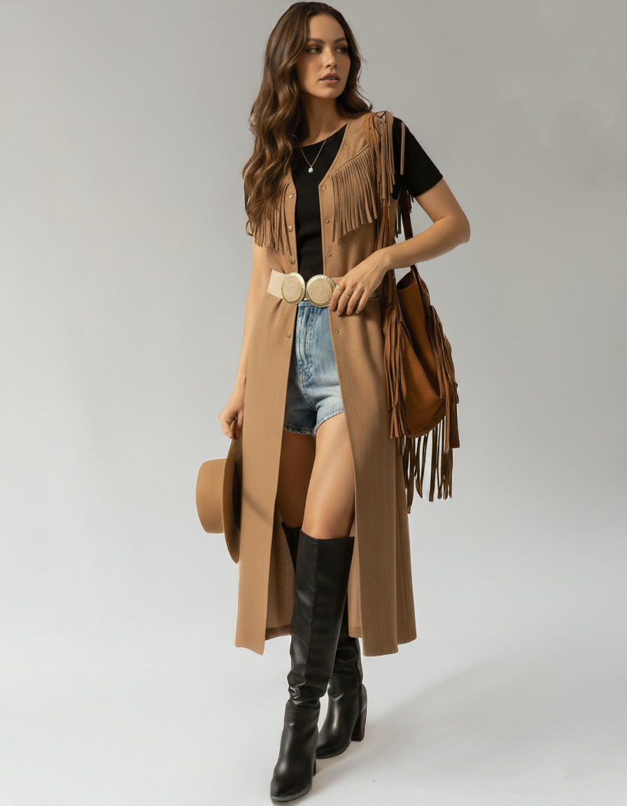 Wide Raffia Stretch Belt with Woven Rope Spiral Double Circle Buckle