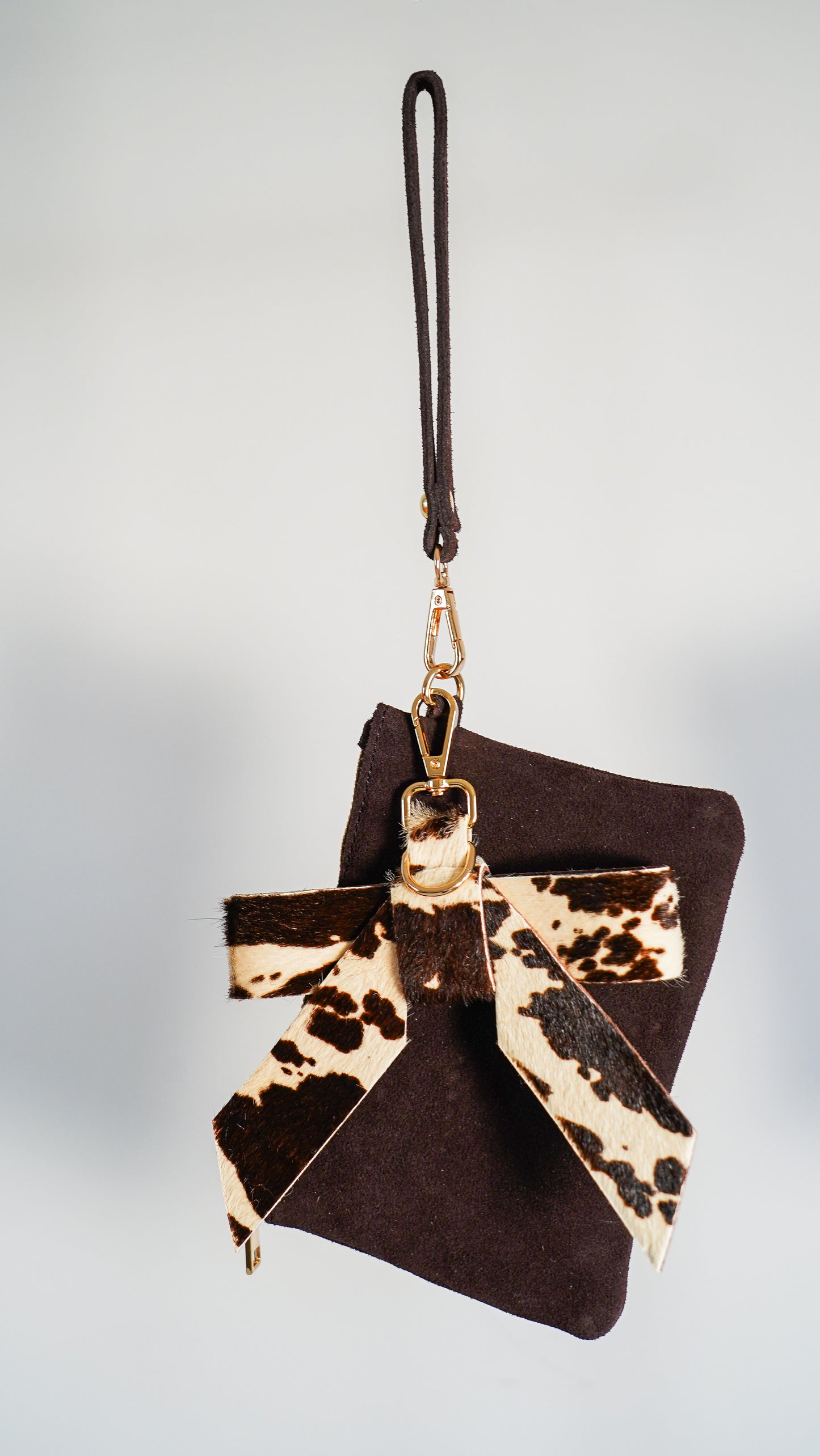 Suede Wristlet & Bow Hang-Off Set of 2 - Ships September 29th