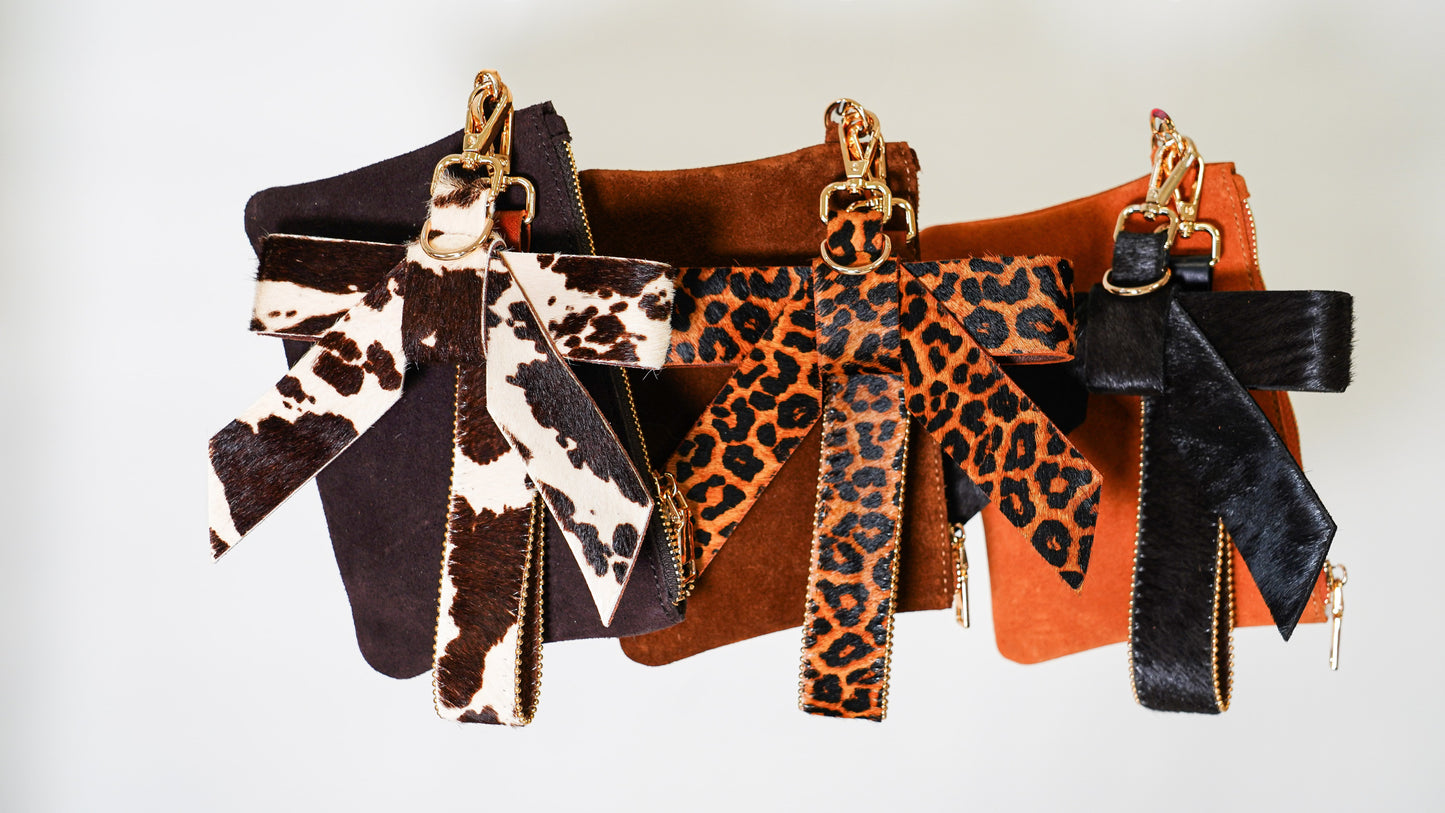 Suede Wristlet and Hang Off Set of 3 - Ships September 29th
