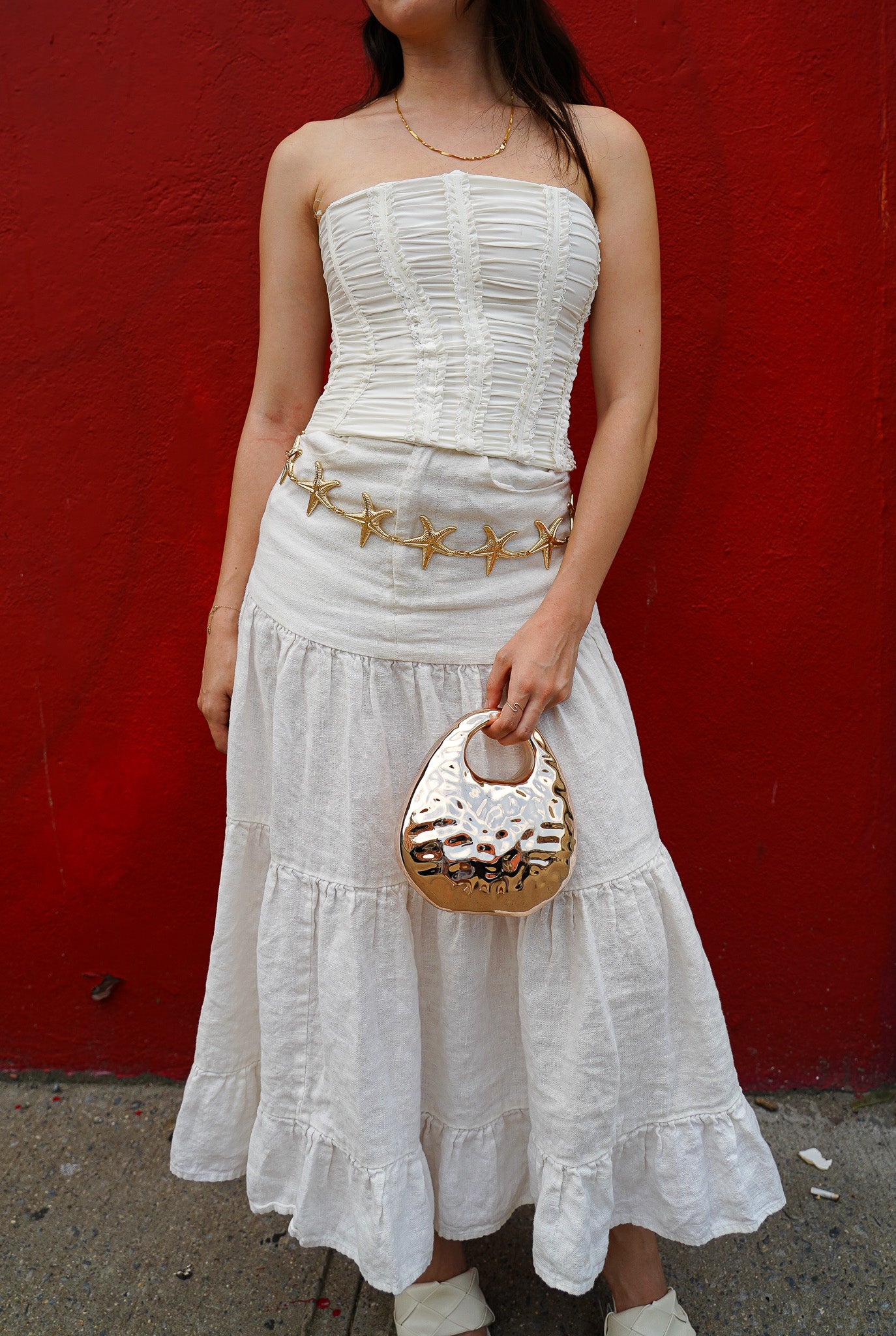 Gold Starfish Chain Belt