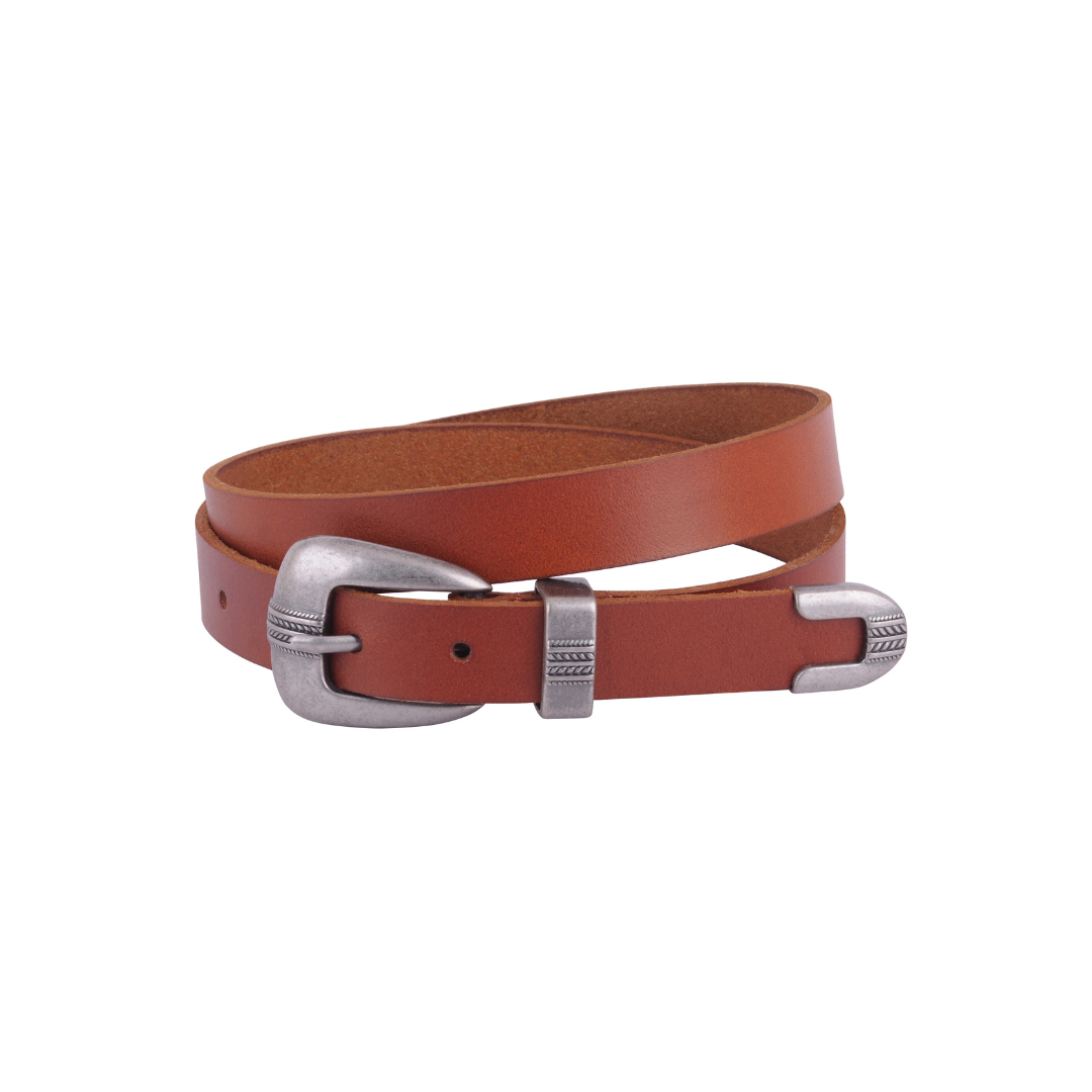 Three-Piece Antique Silver Western Belt - Ships September 29th