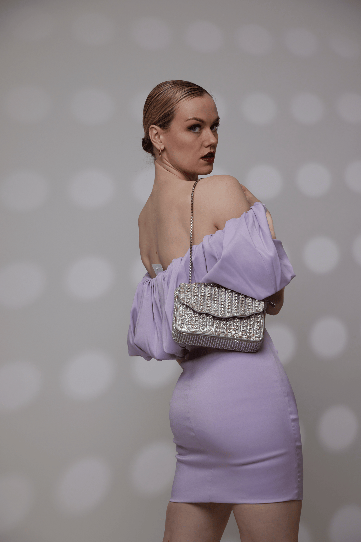 1613 - Timeless Sparkle: Classic Rhinestone Crossbody Elegance - Wholesale Handbag - Most Wanted USA