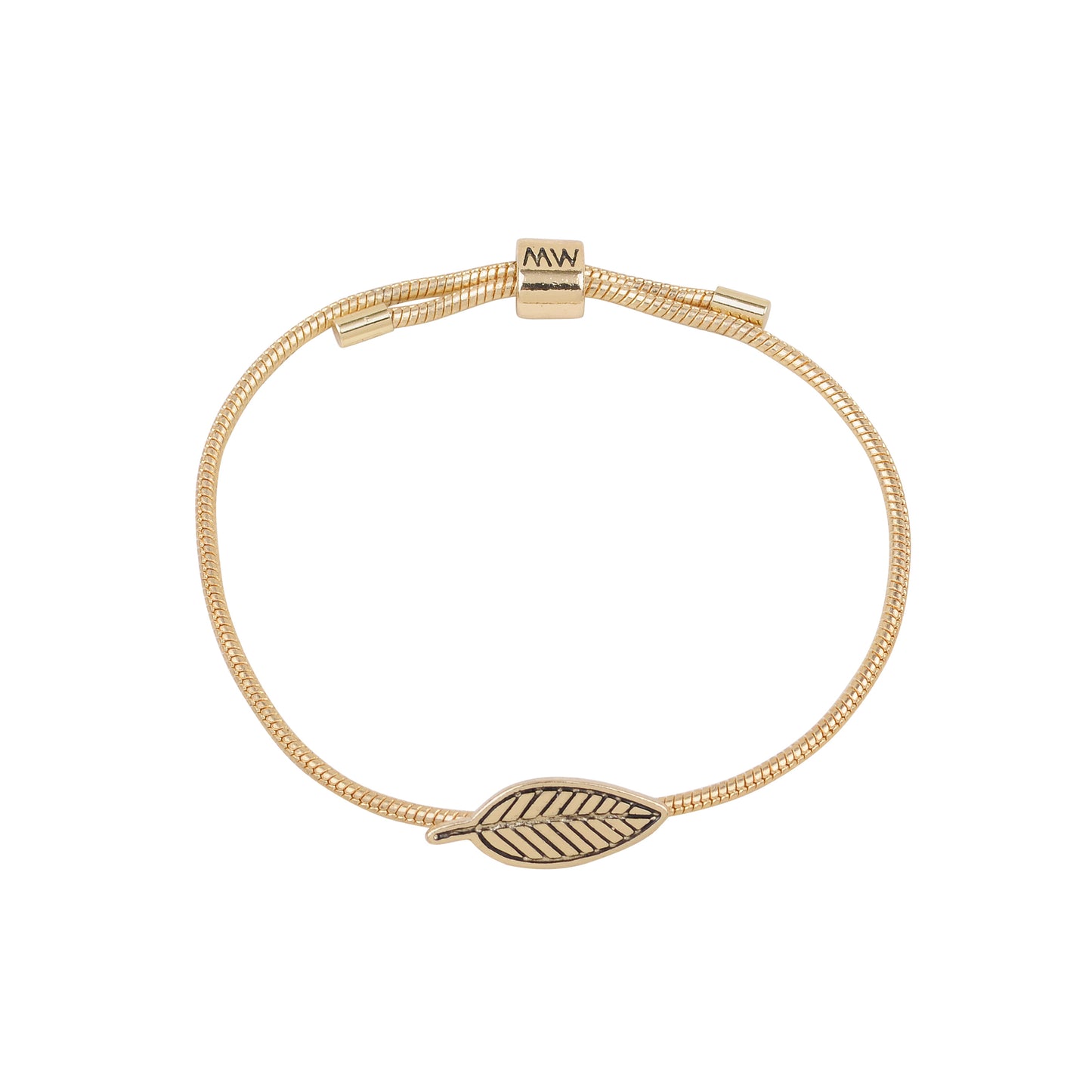 2125-GOLD 2125 - Leaf Bracelet - Wholesale Bracelet - Most Wanted USA