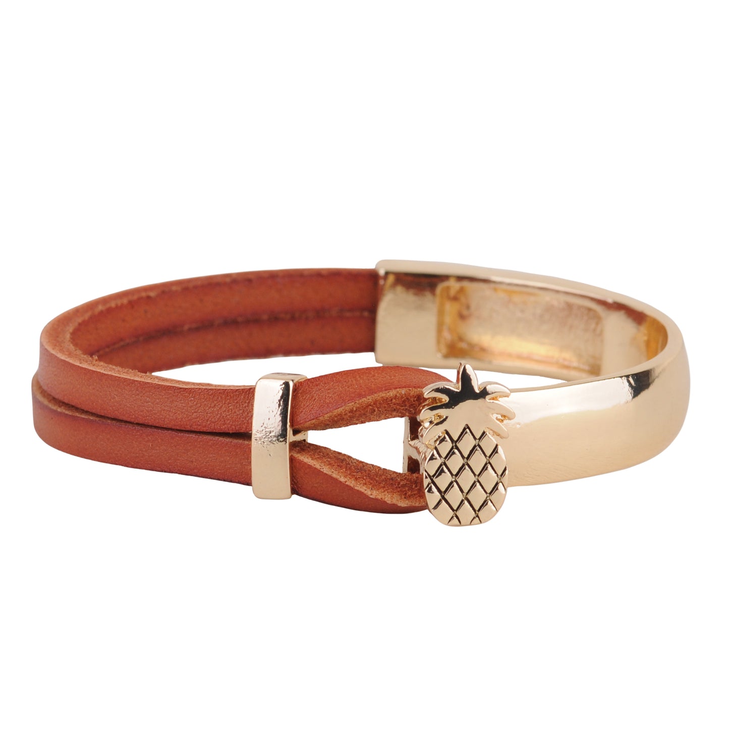 2126-TAN 2126 - Pineapple Hook Bracelet - Wholesale Bracelet - Most Wanted USA