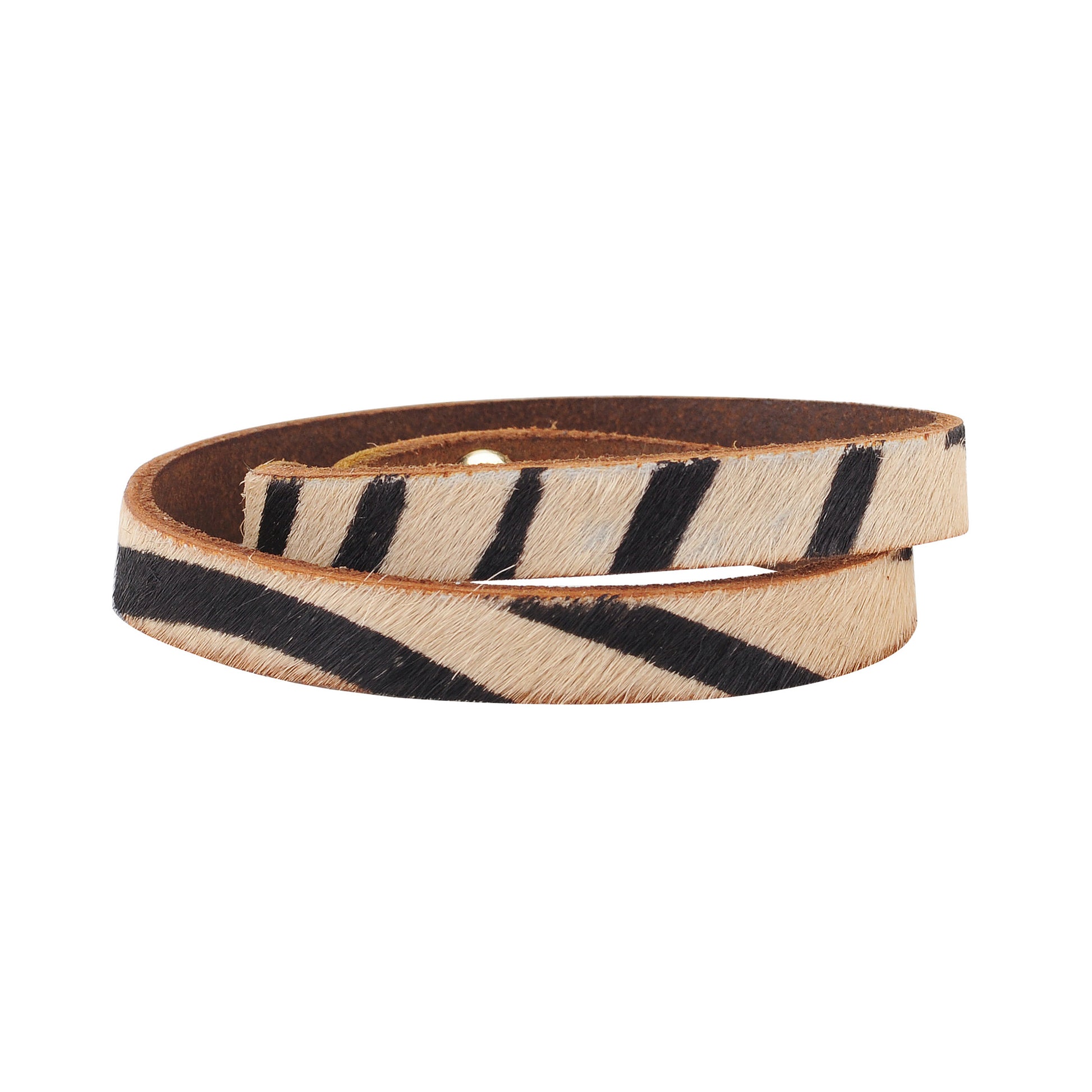 2160-TAN 2160 - The Zebra Double Wrap Bracelet - Wholesale Bracelet - Most Wanted USA