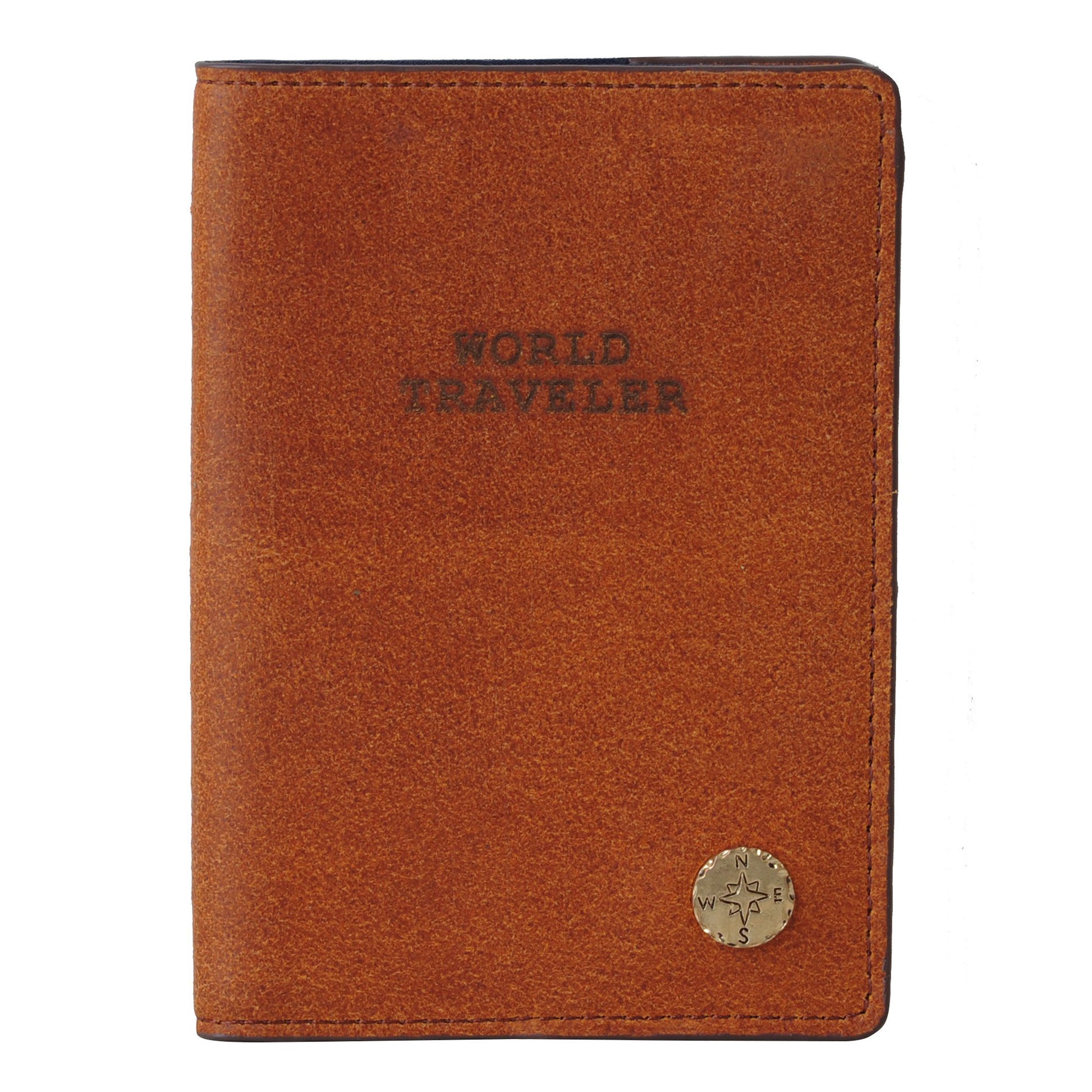 4036-TAN 4036 - World Traveler Leather Passport Holder - Wholesale Small Leather Good - Most Wanted USA