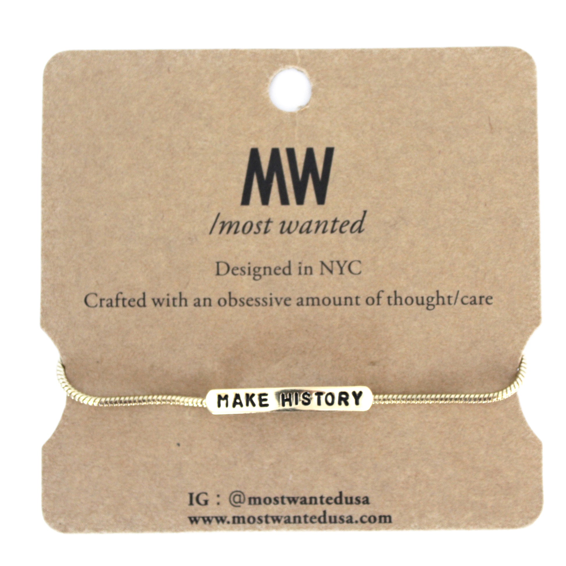 2122 - Make History Bracelet - Wholesale Bracelet - Most Wanted USA