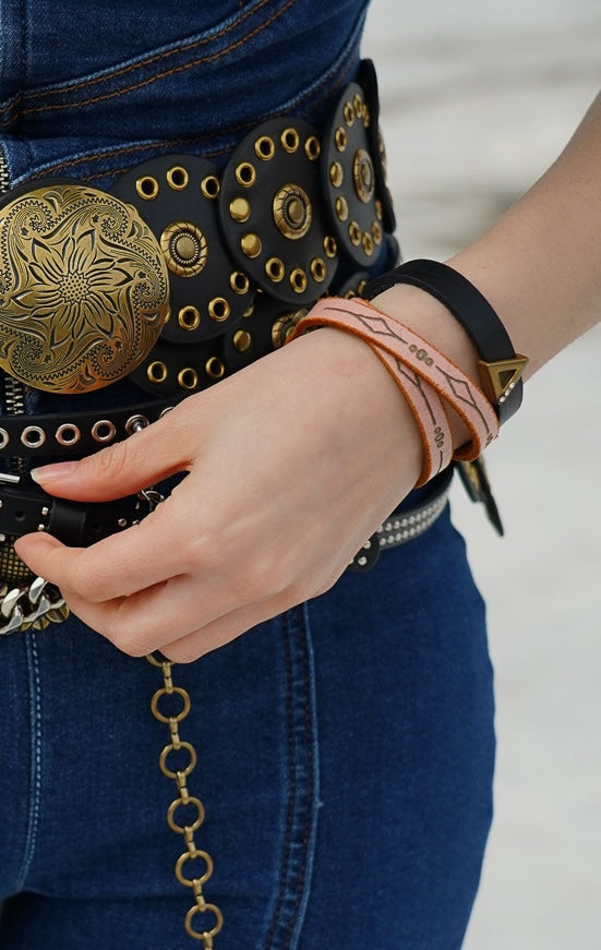 Double Wrap Leather Bracelets