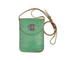 1006-PURPLE 1006 - Leather Concho Cellphone Crossbody - Wholesale Handbag - Most Wanted USA