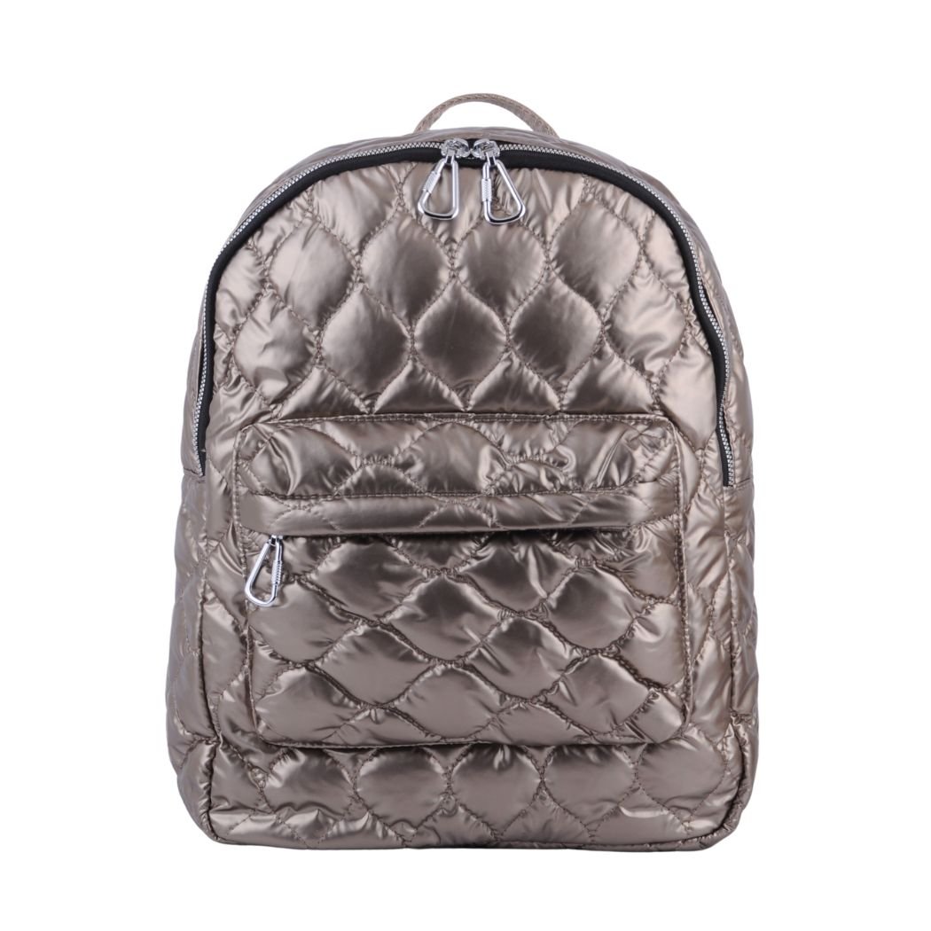 1461-COPPER 1461 - Quilted Metallic Chrome Mini Backpack - Wholesale Handbag - Most Wanted USA