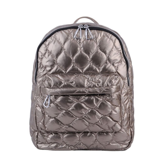 1461-COPPER 1461 - Quilted Metallic Chrome Mini Backpack - Wholesale Handbag - Most Wanted USA
