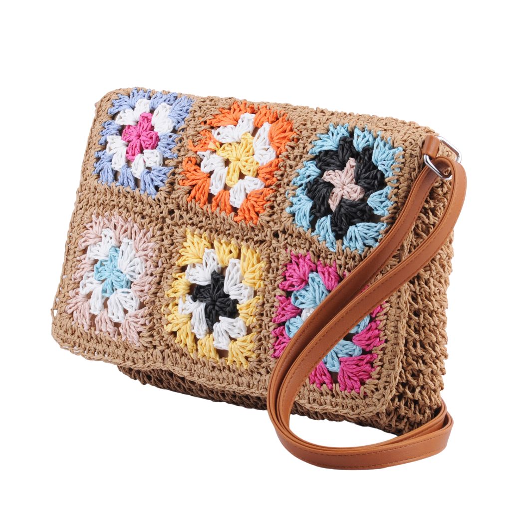 1521 - Flower Crochet Shoulder Bag
