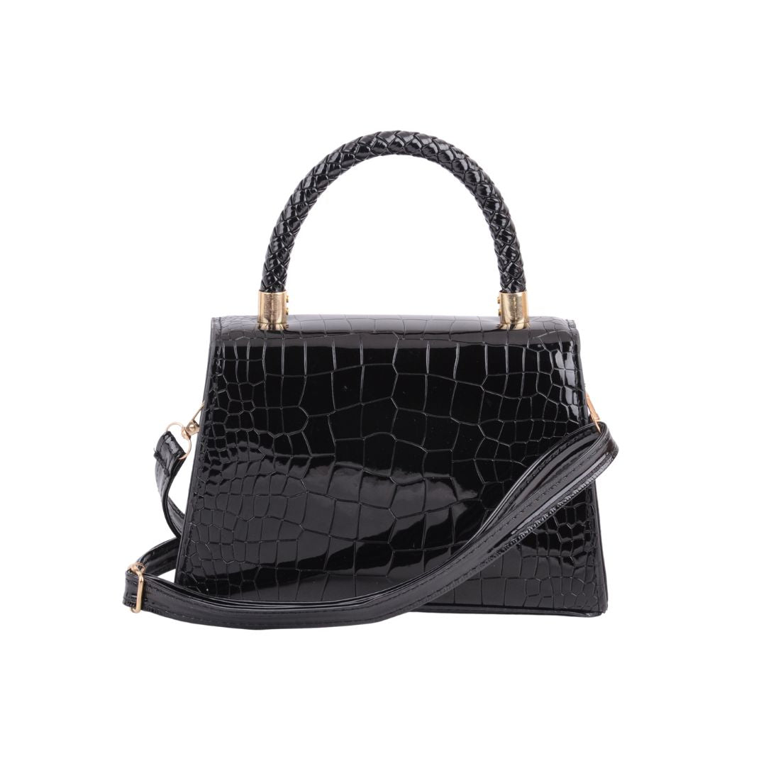 1534 - Snakeskin Trendy Bag: Make a Bold Fashion Statement! - Wholesale Handbag - Most Wanted USA