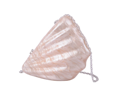 1574 -Seashell Champagne Acrylic Evening Clutch - A Toast to Timeless Elegance - Wholesale Handbag - Most Wanted USA