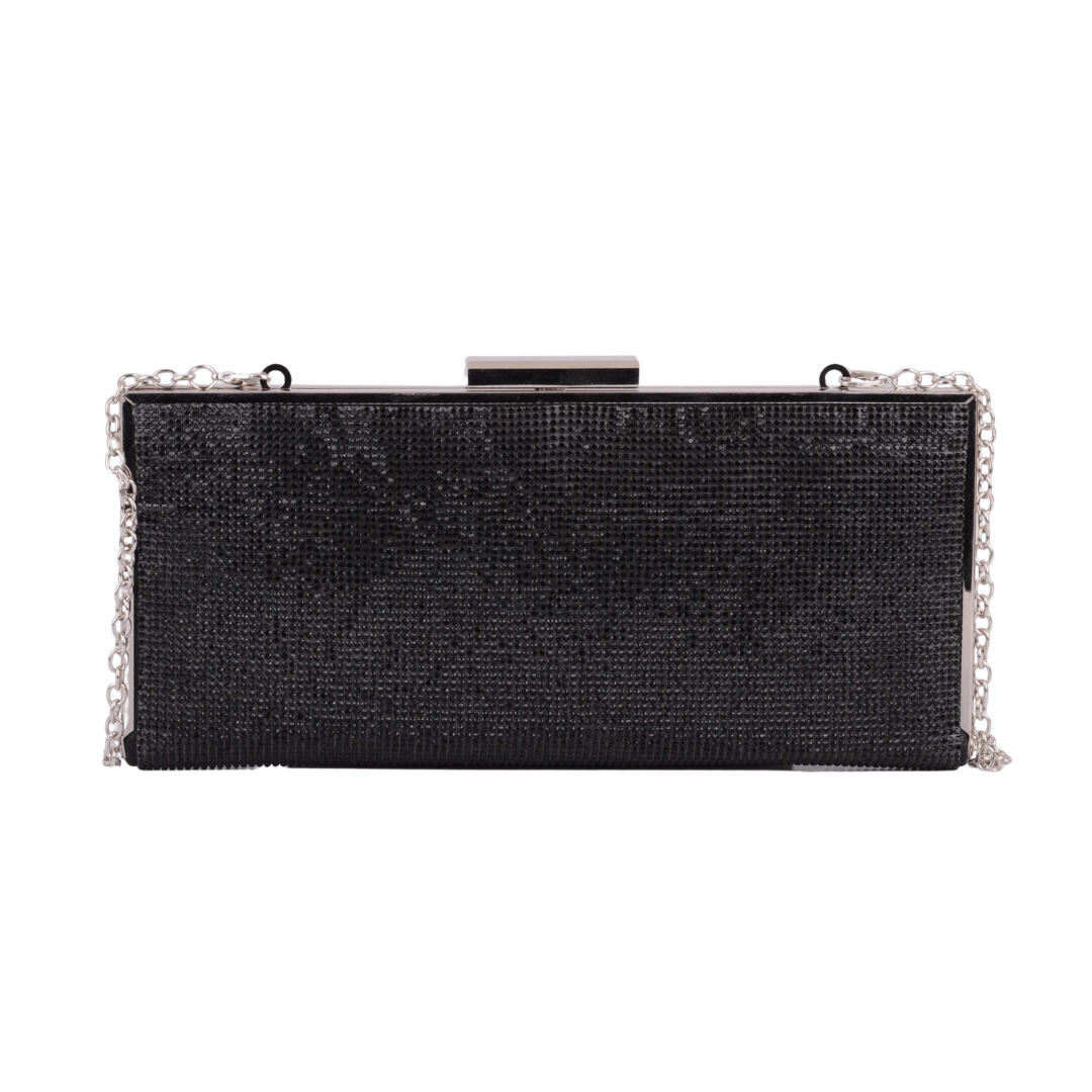 1616-BLACK 1616 - Effortless Elegance: Minimal Long Thin Clutch - Wholesale Handbag - Most Wanted USA