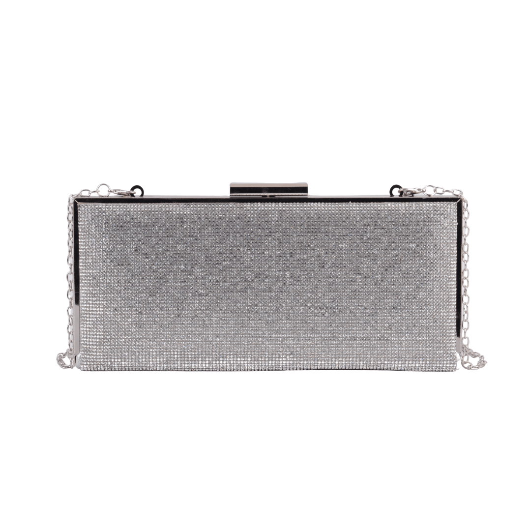 1616-SILVER 1616 - Effortless Elegance: Minimal Long Thin Clutch - Wholesale Handbag - Most Wanted USA