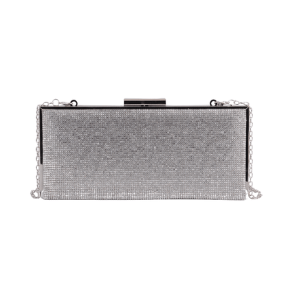 1616-SILVER 1616 - Effortless Elegance: Minimal Long Thin Clutch - Wholesale Handbag - Most Wanted USA