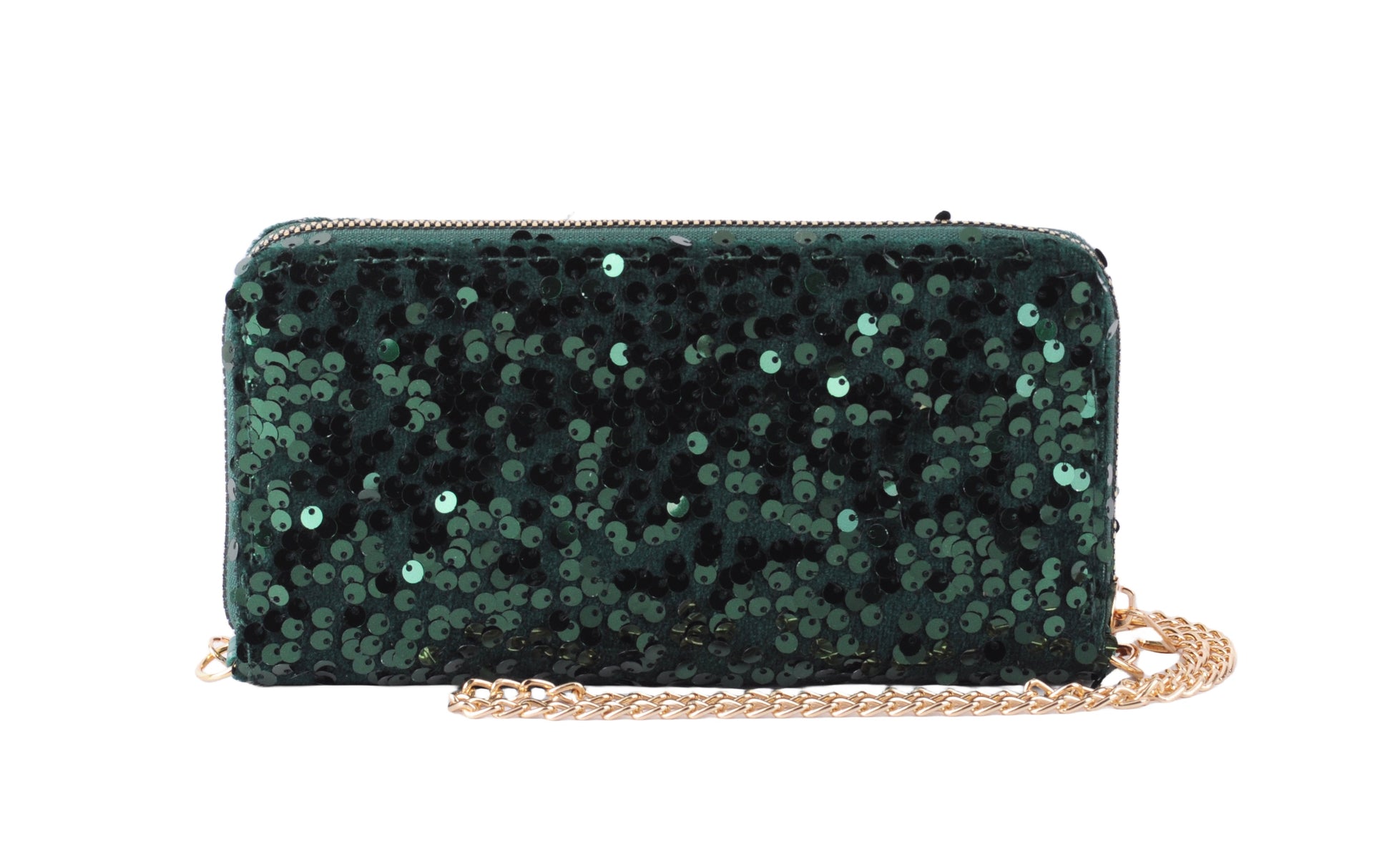 1650-OLIVE 1650 - Sequin Wallet - Wholesale Handbag - Most Wanted USA