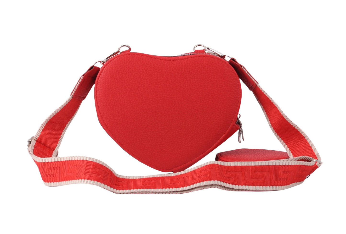 Heart Crossbody and Coin Purse Hang Off on Web Strap